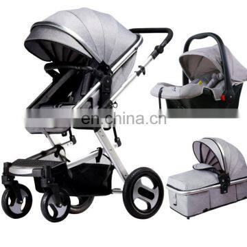 Multiple use aluminum alloy frame baby stroller 3 in 1 for sale