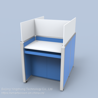 Language Lab Table Height Adjustable Desktop Panels Study Carrel Improve Concentration Library Cubicle Liftable Computer Desk