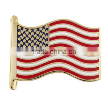 American Flag Cloisonne Patriotic Lapel Pin