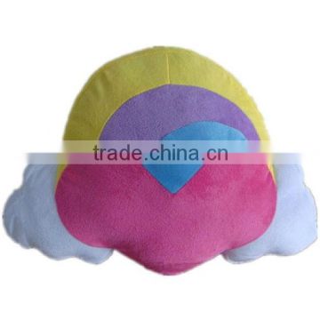 Nice rainbow shaped plush pillow for children