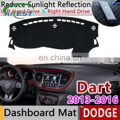 for Dodge Dart Fiat Viaggio 2013 2014 2015 2016 PF Anti-Slip Mat Dashboard Pad Sunshade Dashmat Protect Carpet Car Accessories