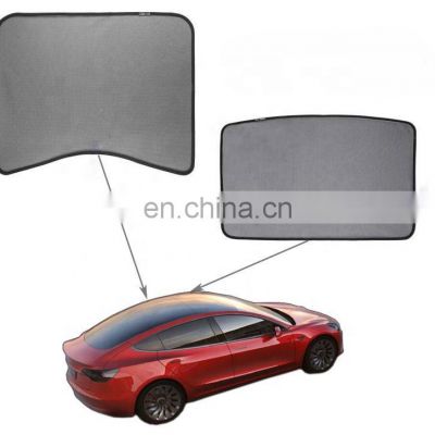 Glass Roof Sunshade For Tesla Model 3 Rear Window Sunshade Sunroof UV Rays Protection Sun Visor