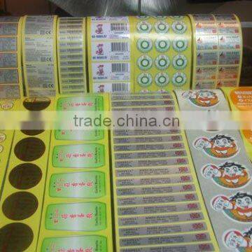 New style waterproof vinyl sticker roll pvc sticker roll in machine price