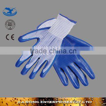 Popular Nitrile Gloves Blue Color Dipped Nitrile Gloves LG055