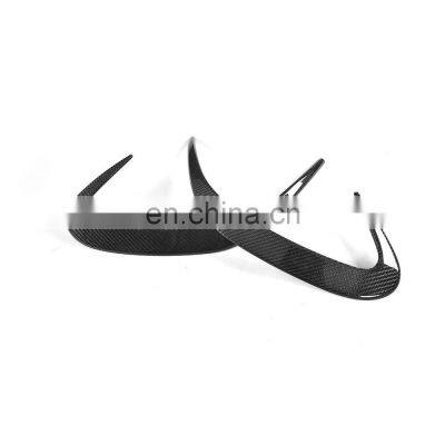 Carbon Fiber Rear Bumper Scoop Fins for Mercedes Benz S-Class S500 S550 S63 S65 AMG Coupe 2-Door 2014-2018 photo-3