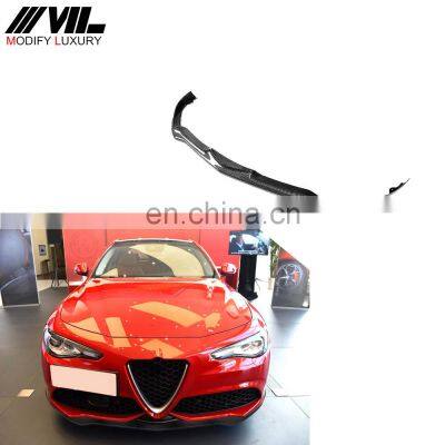 Carbon Fiber Car Front Lip for Alfa Romeo Giulia Sedan 4-Door 2017