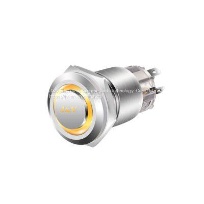 J&V 19MM Metal High Head Self-locking Switch Push Button photo-3