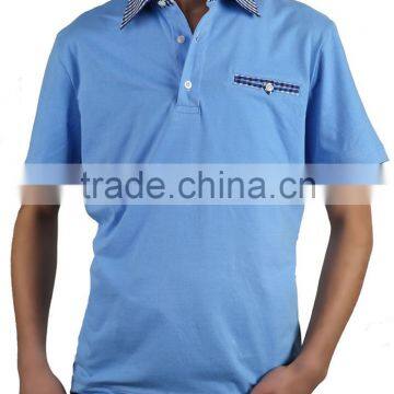 Polo Blue shirt 100% cotton high quality fashion tShirt Sleeve polo shirt