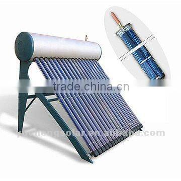 Heat pipe compact pressured solar water heaters