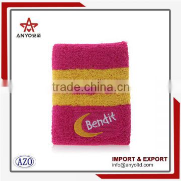 2015 favorable price professional wholesale terry cloth wrist sweatband