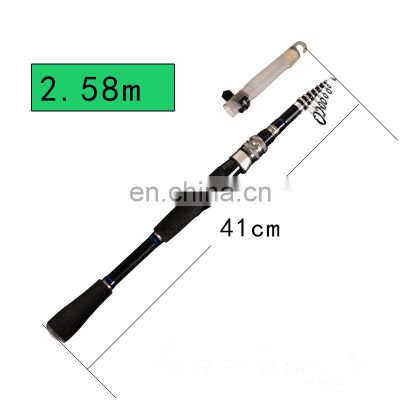 1.98m 2.28m 2.58mTelescopic rod cheap fishing rod  carbon telescopic fishing rod