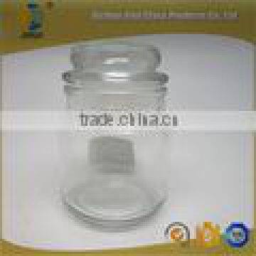 80ml popular glass candle jar with glass lid