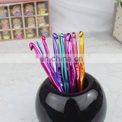 Multicolor Aluminum Crochet Hooks Knitting Needles