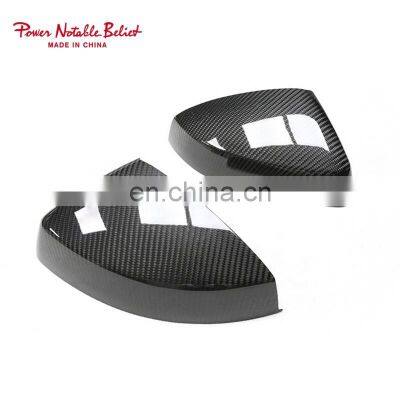 Carbon fiber material mirror shell for Audi A3 S3 RS3 stick on style 2013-2020