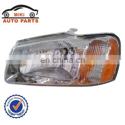 For accent 00-02 head light headlamp with yellow 92101/92102-1A200 auto parts