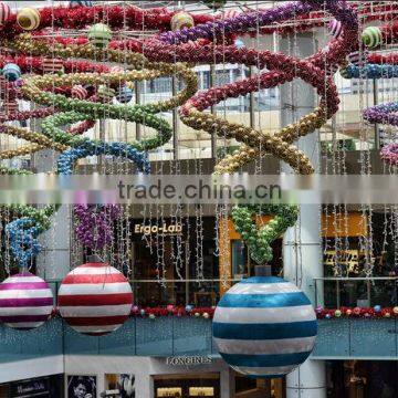 New design 2015 hanging shopping center christmas decoration