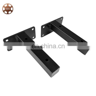 Steel Strong Heavy Duty Diy L Set Cast Iron Metal Wall Floating Shelf Brackets For Shelves