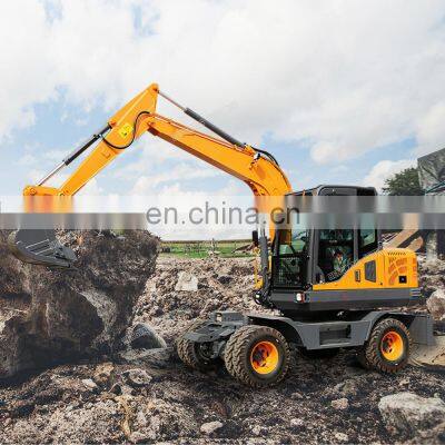 Hengwang HW75 High Efficiency Hydraulic Wheel Excavator For Sale In Malaysia HW40 HW50 HW60 HW75 photo-3