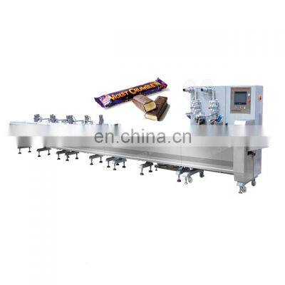 Automatic Snicker Bar Wrapping Line Chocolate Bar Packing Machine