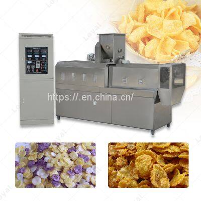 Automatic Breakfast Cereal Processing Line Corn Flakes Making Machine