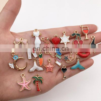 Vintage Mixed 50pcs Metal Charms Handmade DIY Bracelet Pendant Necklace Earrings Jewelry Making Jewelry accessories