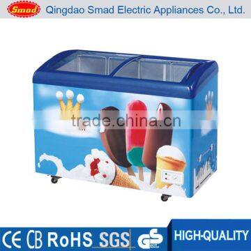 Supermarket deep freezer commercial chest freezer for ice cream