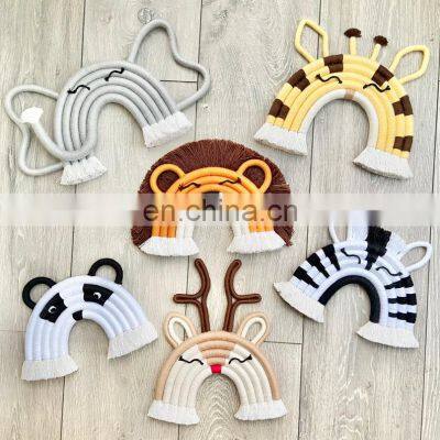 Hot Selling Macrame Pillow, Boho Baby Decor , Macrame Cushion Animal Pillow in Vietnam Supplier photo-3