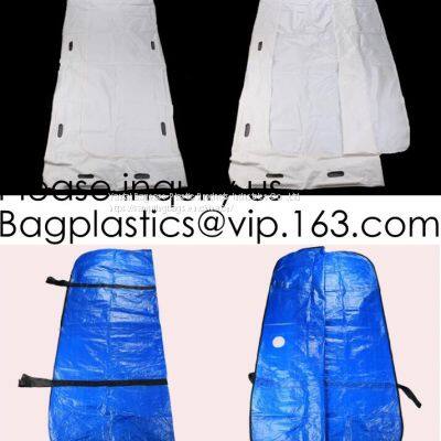 Heavy Duty Medical Funeral Biodegradable PVC Corpse Dead Body Bag For Cadaver, Virus Infected Patient Black Body Mortuar photo-5