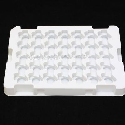 white PET vacuum forming blister packaging thermoforming inner blister trays