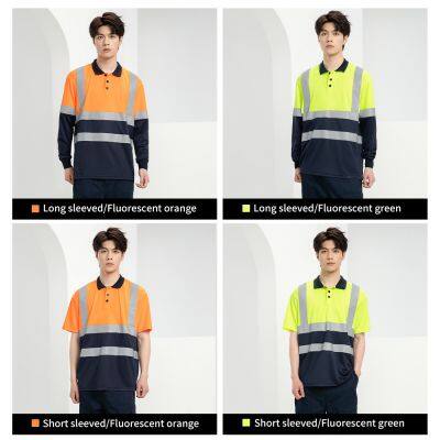 Customized T-shirts and Vests, High Gloss Reflective Work Clothes, and Workwear With Logo Embroidery photo-2