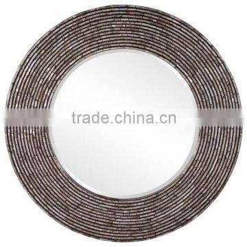 High quality best selling Decorative MOP round grey wall Mirror from Viet Nam