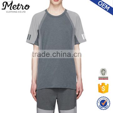 OEM Wholesale Mens Raglan Color Blocking T Shirts