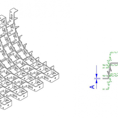 HexMesh Гексагональная металлическая сетка для футеровки печи на 1600°С. Гибкая металлическая сетка, футеровочные принадлежности в продаже