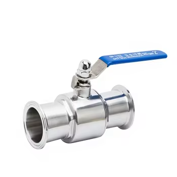 Válvula de bola de liberação rápida de qualidade sanitária em aço inoxidável, mordente de válvula de bola, válvula de bola do tipo fechadura, válvula de bola manual de qualidade alimentar