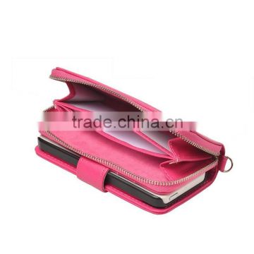 wholesale in stock ZIPPER bag , Zipper leather case for samsung galaxy s6,for samsung galaxy s6 case