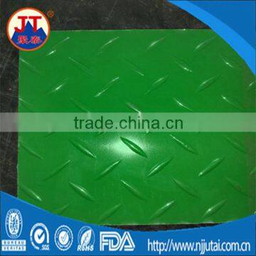 Antislip textured green PE construction road mat