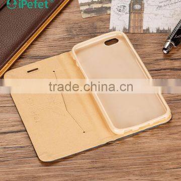High Quality Luxury Customized Filp Mobile Phone Case For IPhone 6 Custom Plate