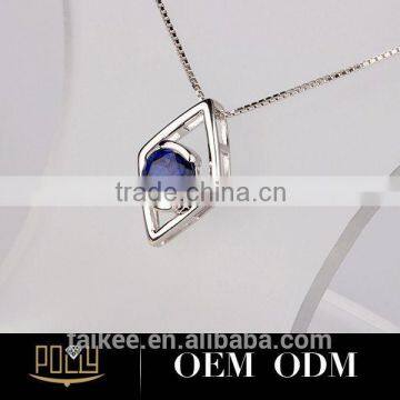 Popular Lady Silver Pendant Fancy Owl Necklace photo-2