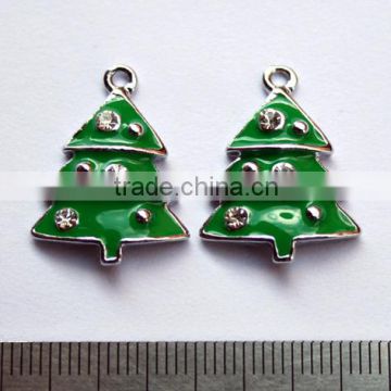 Christmas tree pendant With some diamonds pendant Hot sale pendant