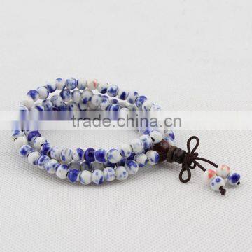 Bracelet of Ceramic Fashion Unisex Porcelain Mala Prayer Beads Wholesale photo-4