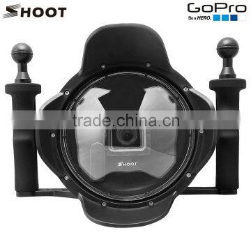 High Performance 6" SHOOT Dome Port with Handheld Stabilizer for GoPros Hero3+ Hero4 with LCD Screen Holder