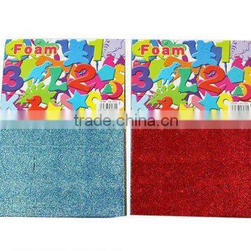 Assorted Patterns Colors Glitter EVA Foam Sponge Sheet Stickers for Office Stationery DIY handcrafts