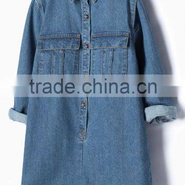 Kids Girl Jeans Jumpsuit fashion washing effect