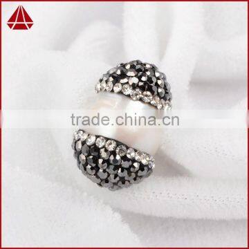 Wholesale Natural Freshwater Pearl Beads With Rhine Stone Paved, Freshwater Pearl Jewelry Quality Choice photo-4