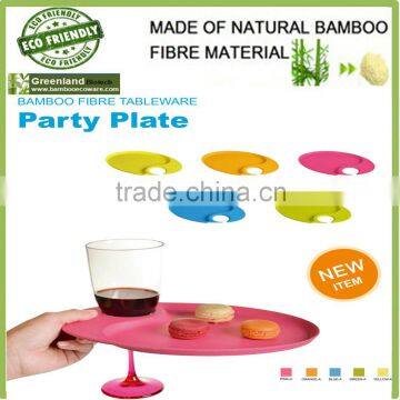 bio bamboo fiber plate,bamboo fiber tableware,party plate