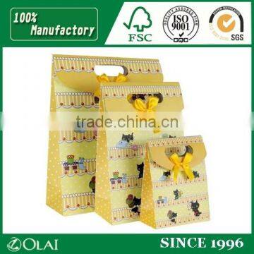 Yellow Luxury Paper Bags Manufacturer