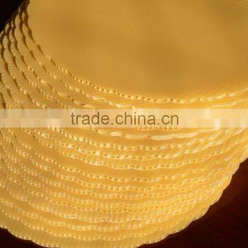 4mm yellow pp corrugated sheet round cake pad