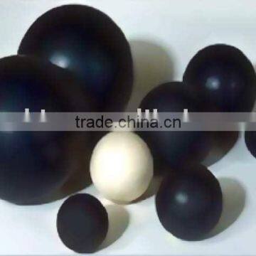 flat black color rubber ball = 30mm