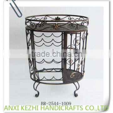 BR-2104-1007 Antique Home Decorative Wine Rack Wine Bar Cabinet