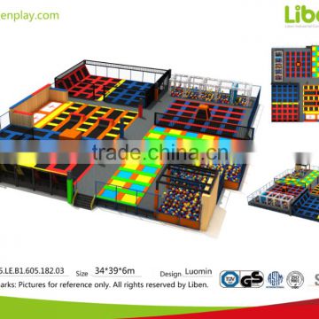 Large size popular use indoor playground trampoline parks